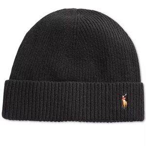 Polo by Ralph Lauren Black Knit Beanie